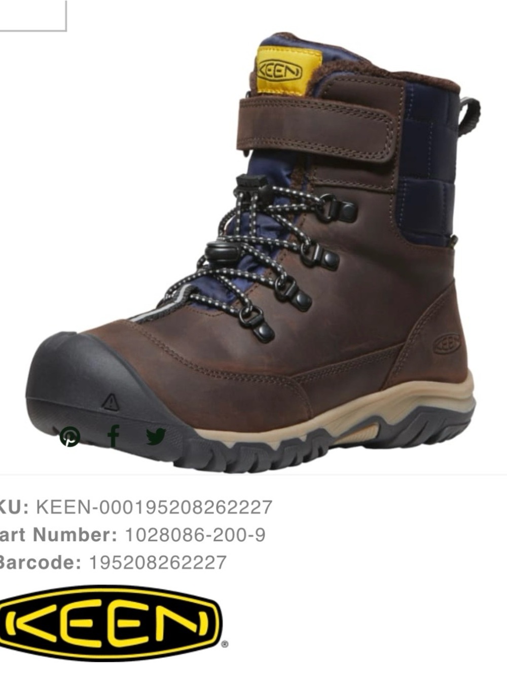 Kids' Kanibou Waterproof Winter Boot